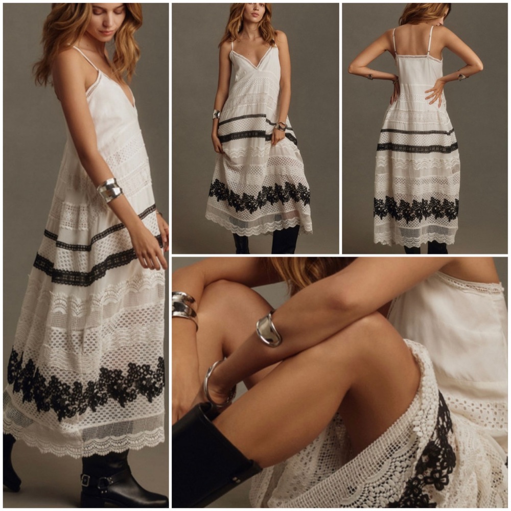 💥PRICE DROP💥 Sleeveless V-Neck Lace Midi Dress